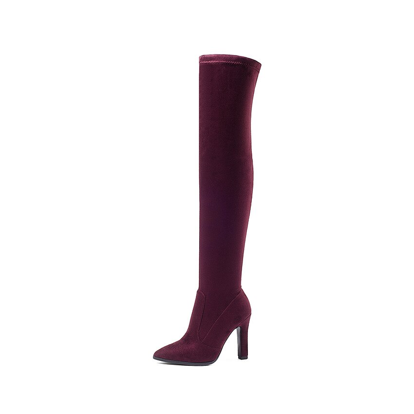 Women Over Knee  Slip On High Boots