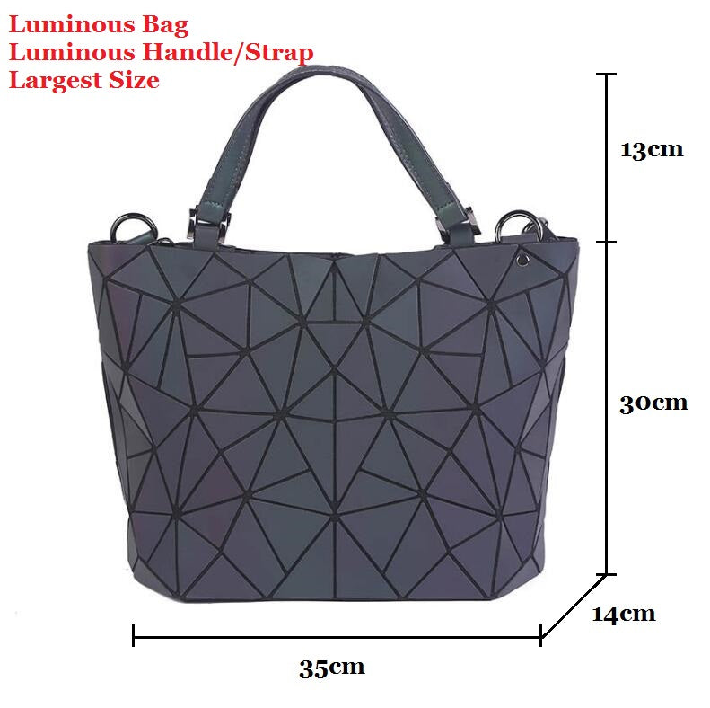 Women Geometric laser Tote Shoulder Bags