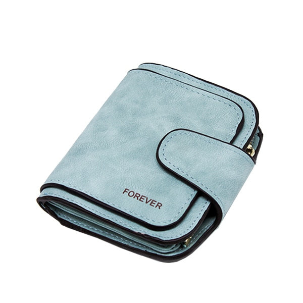 Leather Zipper Long Women Purse