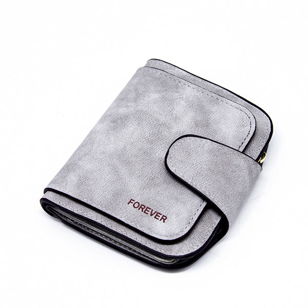Leather Zipper Long Women Purse