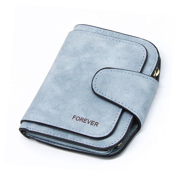 Leather Zipper Long Women Purse