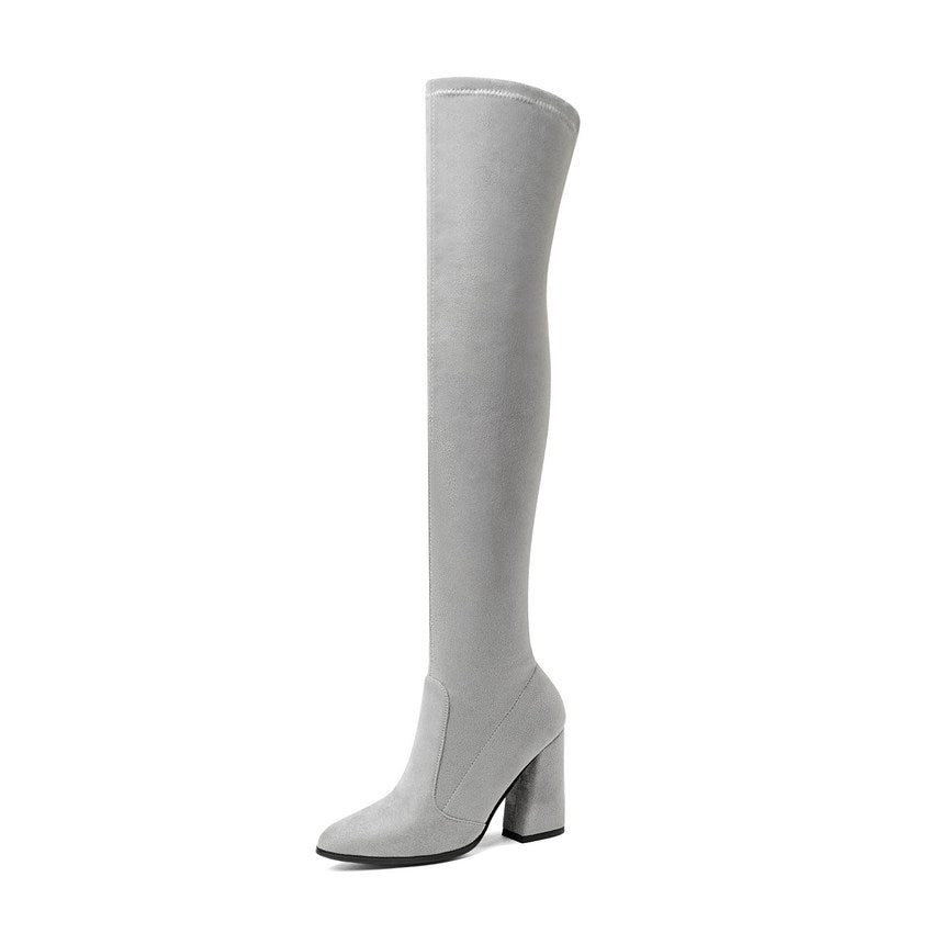 Women Over Knee High Toe Boots