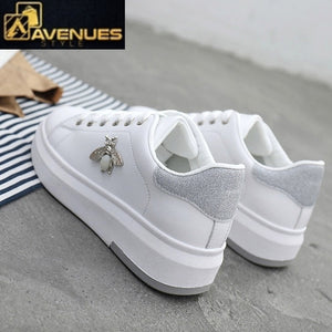 Women Breathable PU Leather Sneakers