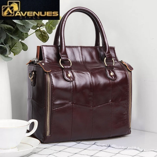 Large Genuine Leather Handbag