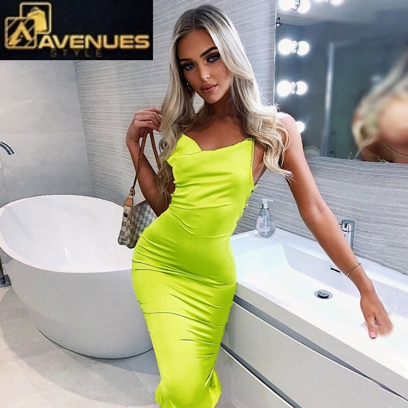 Women Body-con Long Midi Dress