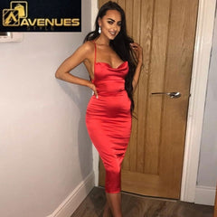 Women Body-con Long Midi Dress