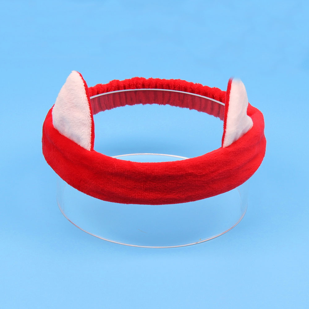 Women's Coral Fleece Makeup Bow Headband