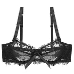 Sexy Slim Lace Lingerie Underwire Floral Large Size Bra