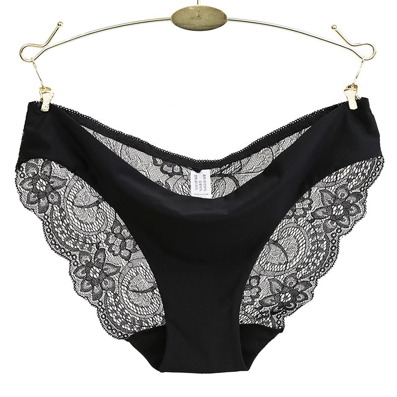RE Ladies underwear woman panties fancy lace calcinha renda sexy panties for women traceless crotch of cotton briefs Lingerie