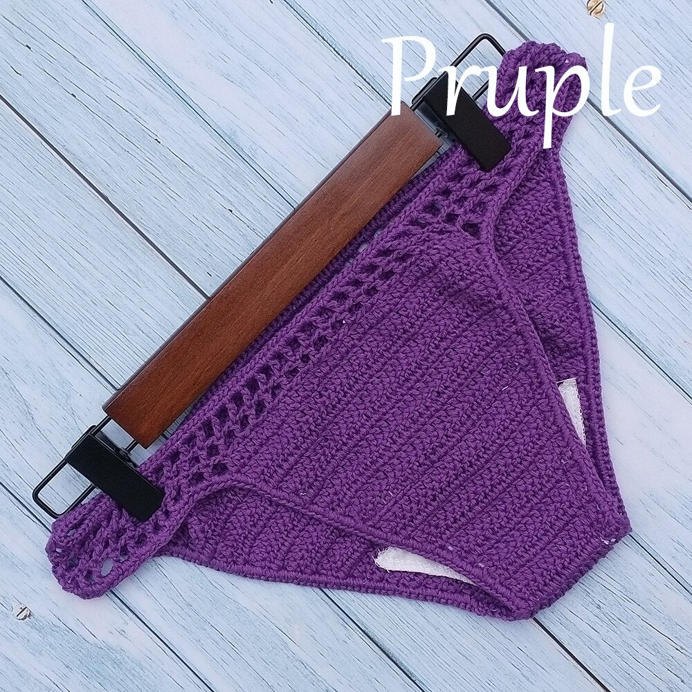 Lining Bikini Bottoms Crochet Thong Handmade Knitting Swimwear Shorts