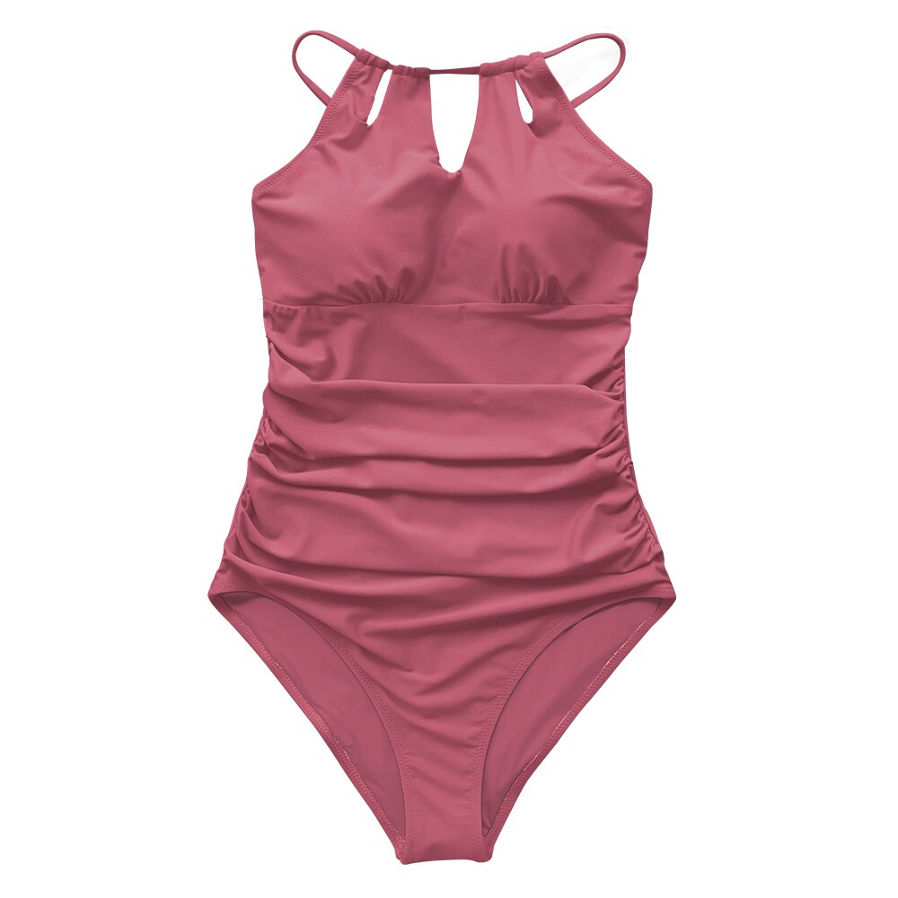 Lace Up Back One-Piece Swimsuit Cut Out Monokini