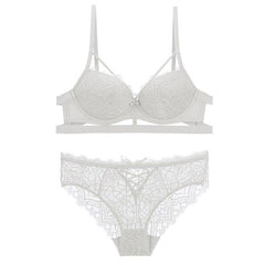 Lace Cotton Push Up Bra Underwear Lingerie Set