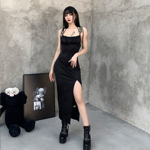 Elegant Sexy Bodycon Clubwear Gothic Dress