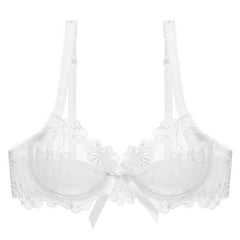 Sexy Slim Lace Lingerie Underwire Floral Large Size Bra