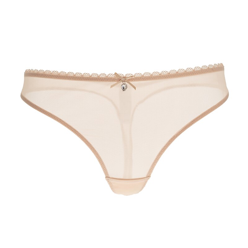 Transparent Low-Rise G-String Panties 3-Piece
