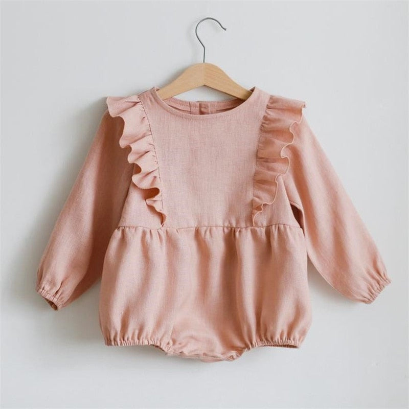 LONG SLEEVE BABY GIRL ROMPER