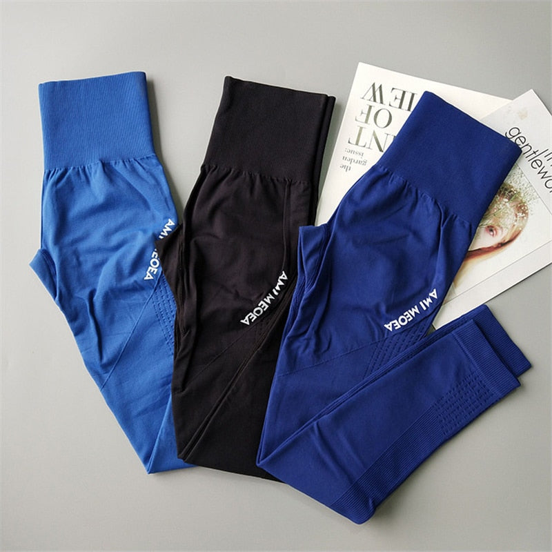 Women's Sports Pants Seamless Leggings Women Fitness Tummy Control Pants Sports Leggings Gym High Waist Skinny Leggings