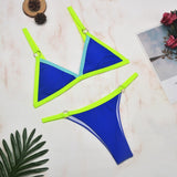 Push Up Swimwear Female Solid Thong Brazilian Micro Bikini Set