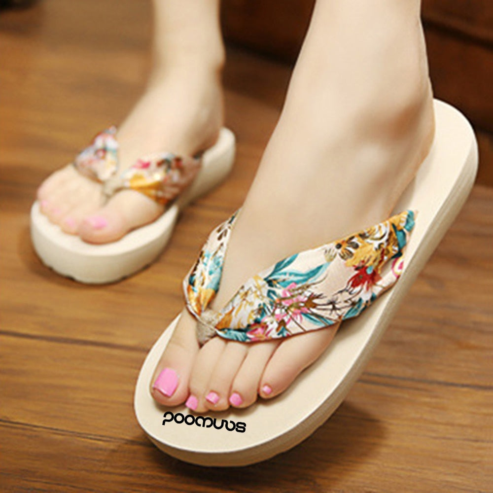 Women Print Bohemian Soft Slippers