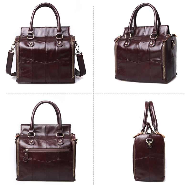 Large Genuine Leather Handbag