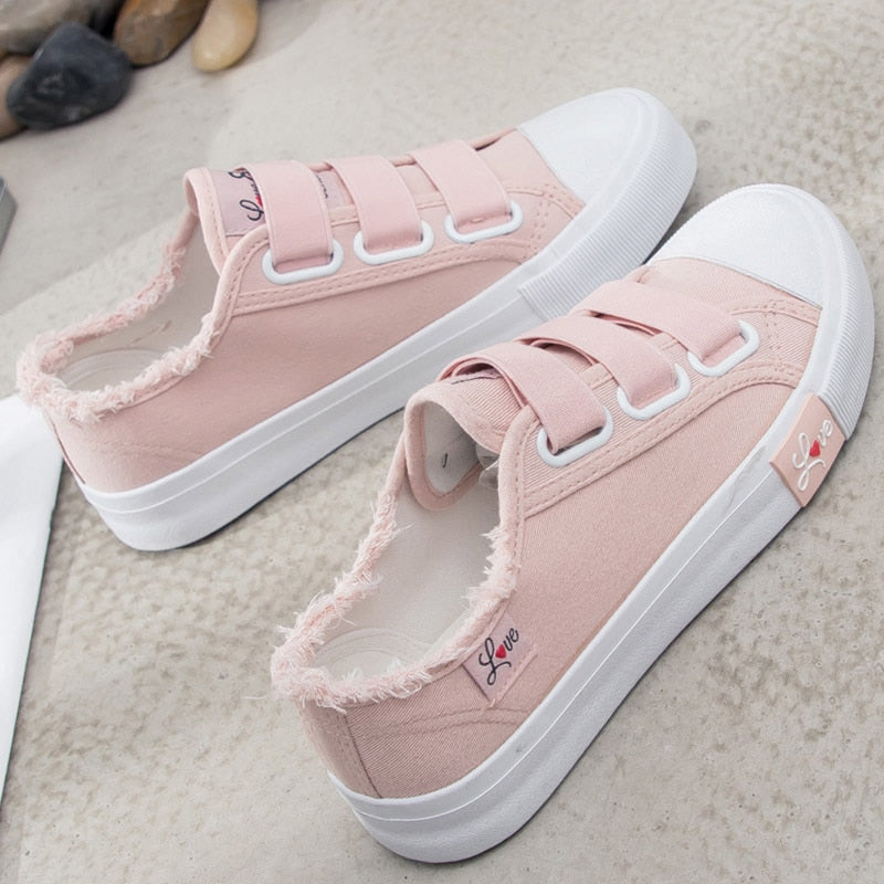 Women fashion Solid Superstar Loop Canvas