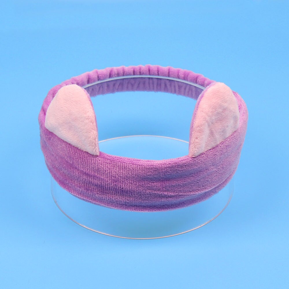 Women's Coral Fleece Makeup Bow Headband