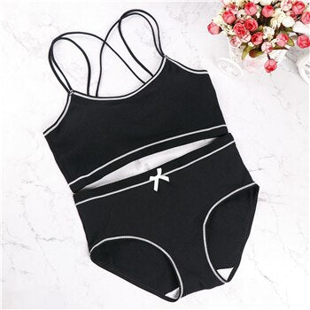 Women Comfort Bra Panties Set