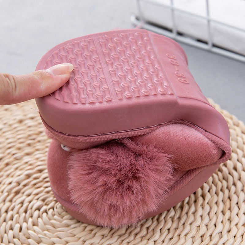 Rabbit Animal Prints Flat Indoor Slippers