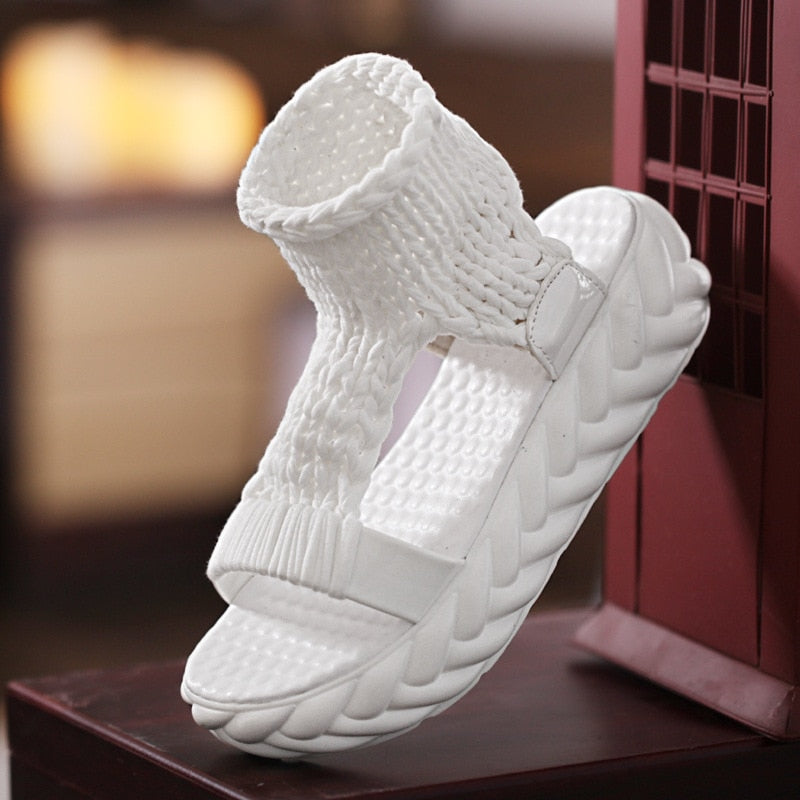 Flat Thick Heels Women Gladiator Sandals