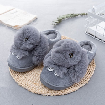 Rabbit Animal Prints Flat Indoor Slippers