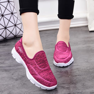 Women Slip On Comfortable Stretch Shoes