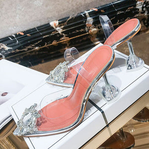 Women'S Elegant Jelly Stiletto Sandals