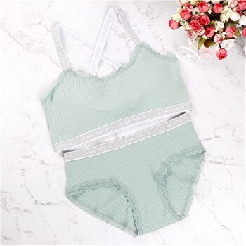 Women Comfort Bra Panties Set