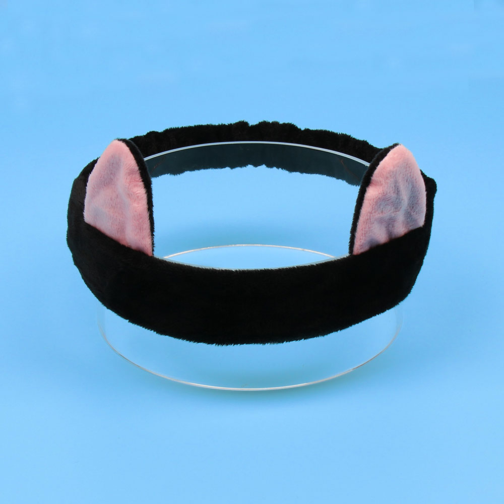 Women's Coral Fleece Makeup Bow Headband