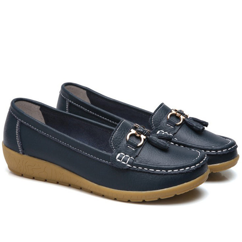 Women Ballet Leather Breathable Canvas