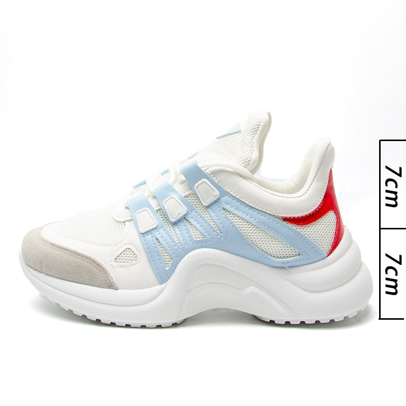 Women Lace Up Breathable Mesh Shoes