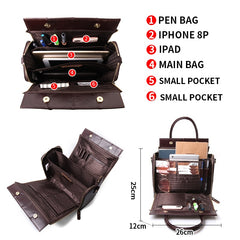 Large Genuine Leather Handbag