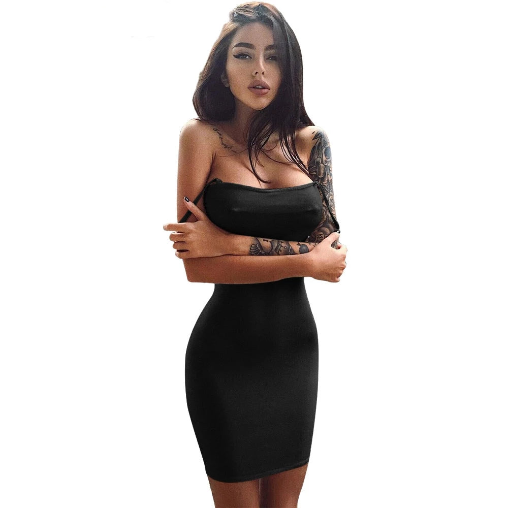 Spaghetti club wear party elegant dress