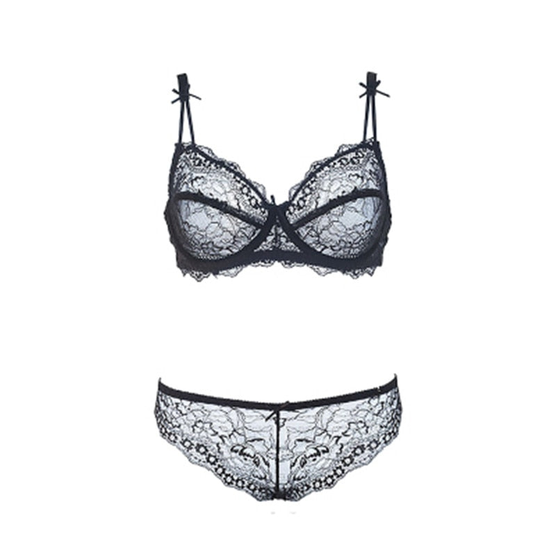 Sexy Lace Push Up Bra Underwear Lingerie Set