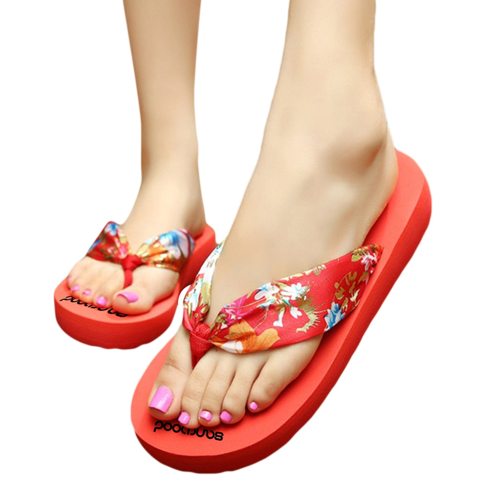 Women Print Bohemian Soft Slippers