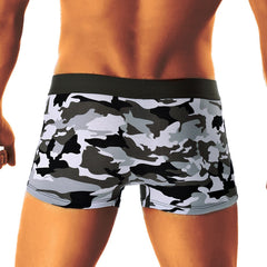 underwear Male Mens Underwear Boxers Men Sexy Underwear Letter Pure Color Boxer clothes Shorts Bulge Pouch Underpants Breathable