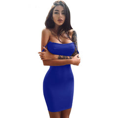 Spaghetti club wear party elegant dress