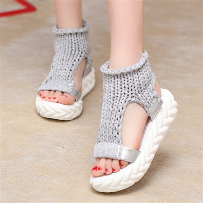 Flat Thick Heels Women Gladiator Sandals