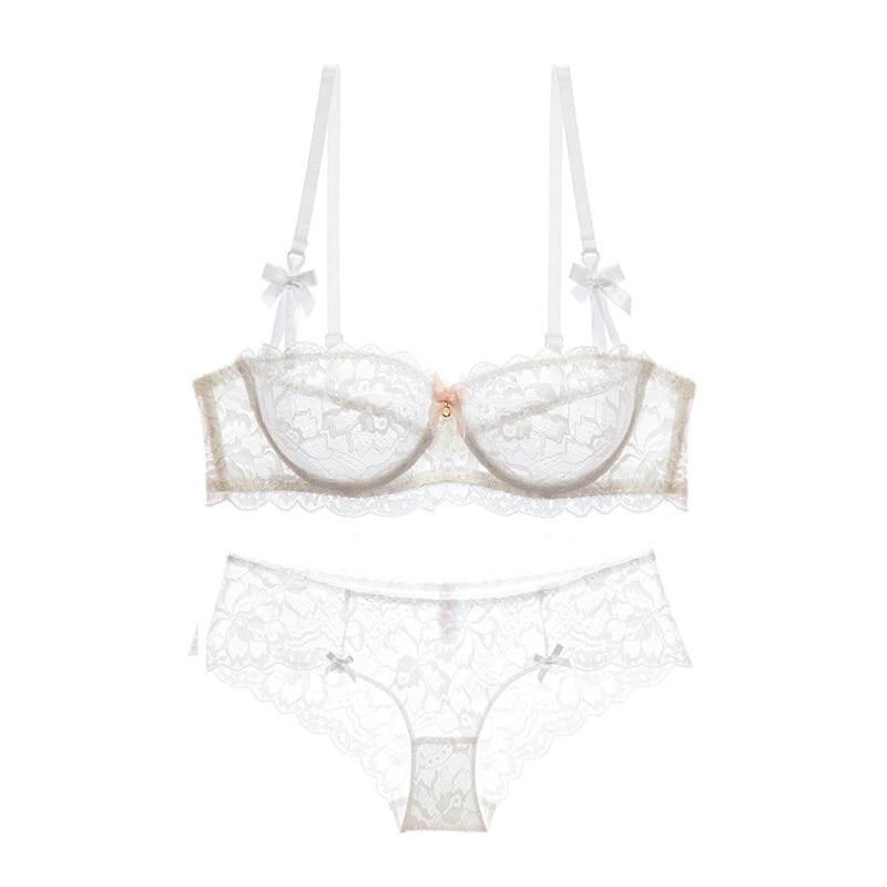 Hot Sexy Ultrathin Lace Lingerie Bra Underwear Set