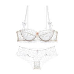 Hot Sexy Ultrathin Lace Lingerie Bra Underwear Set