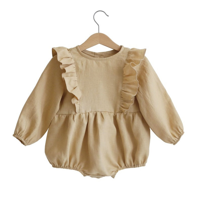 LONG SLEEVE BABY GIRL ROMPER