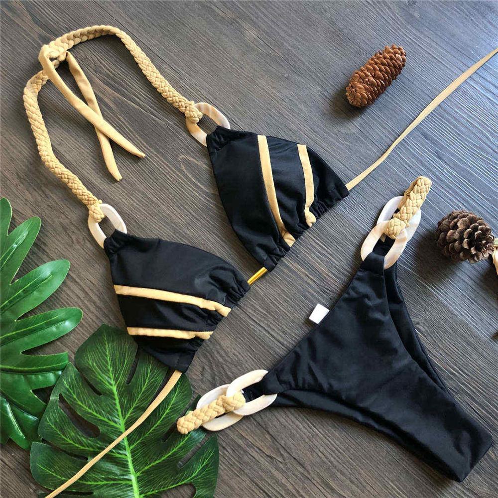 Women Chic Halter Swimwear 2-Pieces Padded Bikini