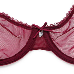 Ultra-Thin Yarn Lingerie Set Bra Garters Thongs Stockings