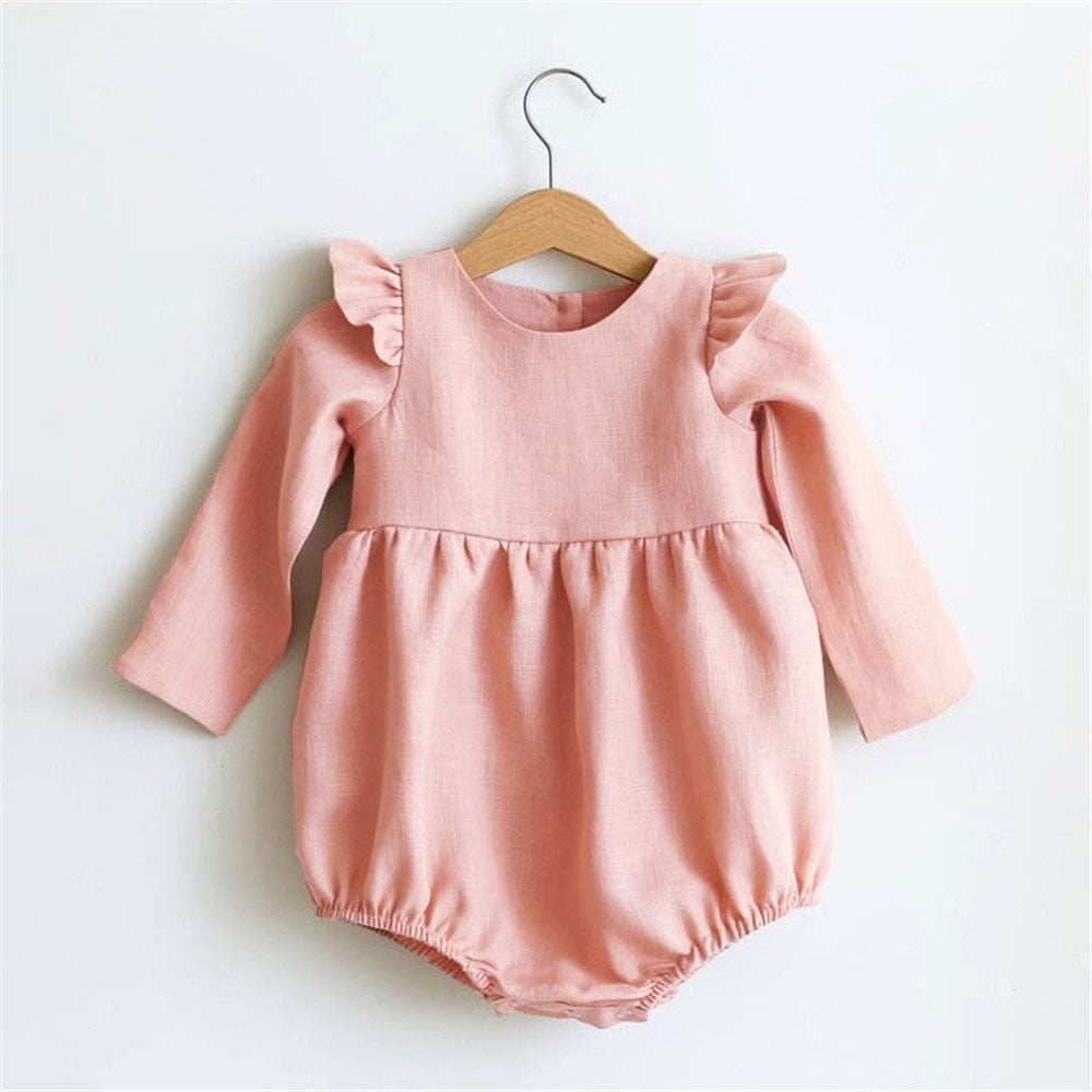 LONG SLEEVE BABY GIRL ROMPER