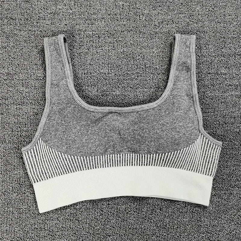 Dry Fit Two Piece Tight Crop top Bra Legging Gym Sets
